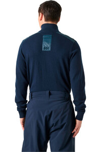 Helly Hansen jersey hombre AFTON KNITTED 1/2 ZIP vista trasera