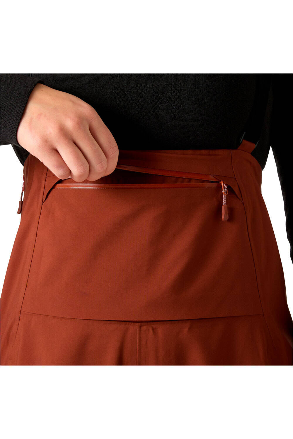 Helly Hansen pantalón impermeable mujer W VERGLAS BC BIB SHELL PANT vista detalle