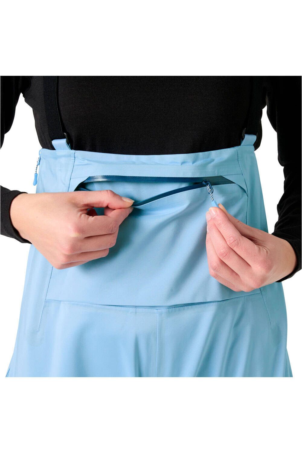 Helly Hansen pantalón impermeable mujer W VERGLAS BC BIB SHELL PANT vista detalle