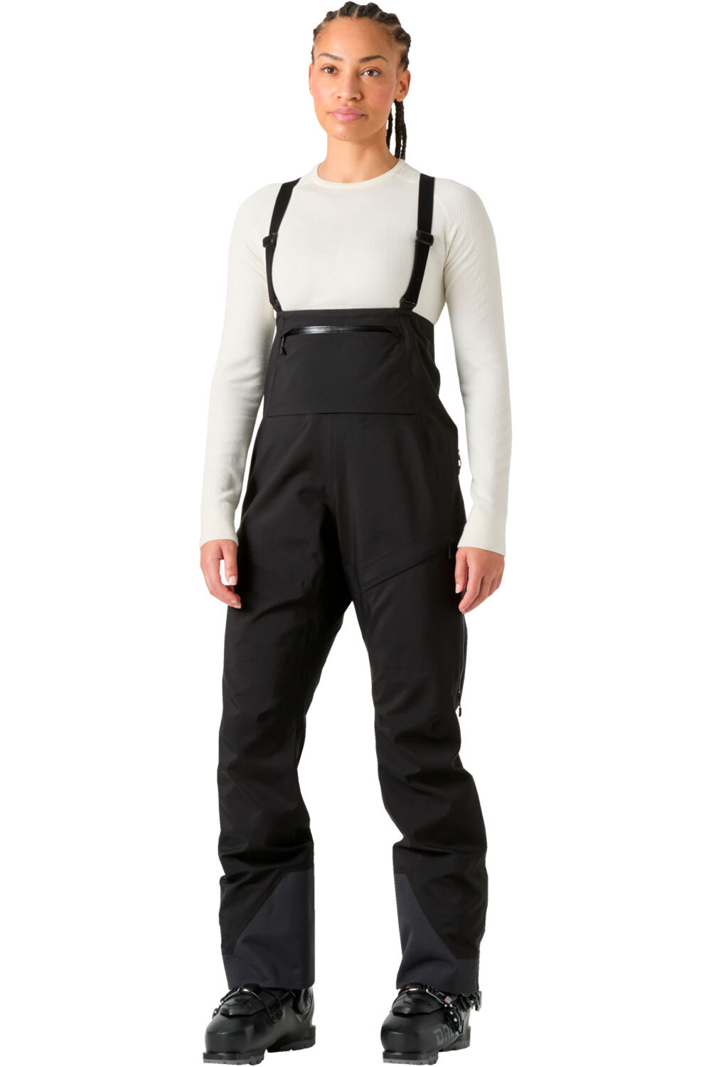 Helly Hansen pantalón impermeable mujer W VERGLAS BC BIB SHELL PANT vista frontal