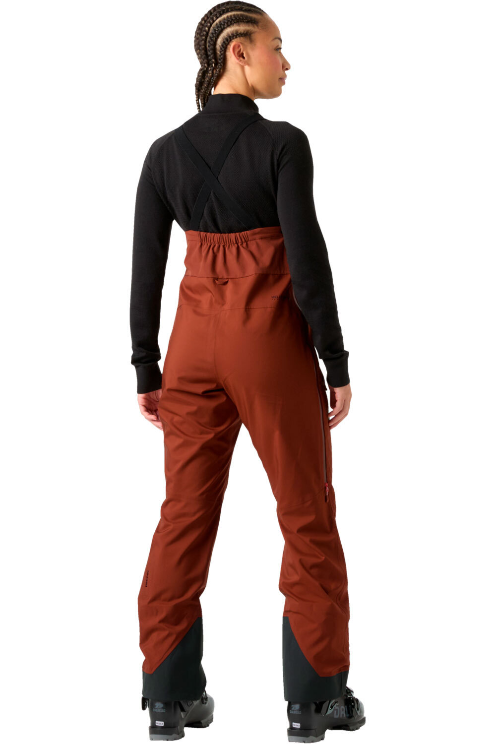 Helly Hansen pantalón impermeable mujer W VERGLAS BC BIB SHELL PANT vista trasera