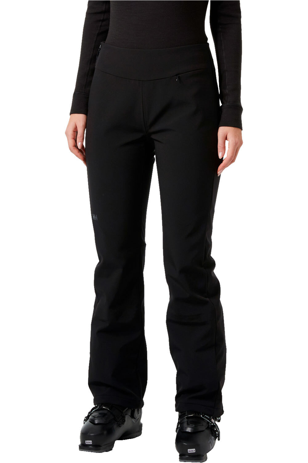 Helly Hansen pantalones esquí mujer W NORA SOFTSHELL PANT BLACK vista frontal