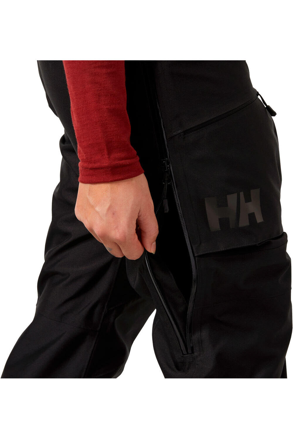 Helly Hansen pantalones esquí mujer W POWDERQUEEN BIB 2.0 PANT vista detalle