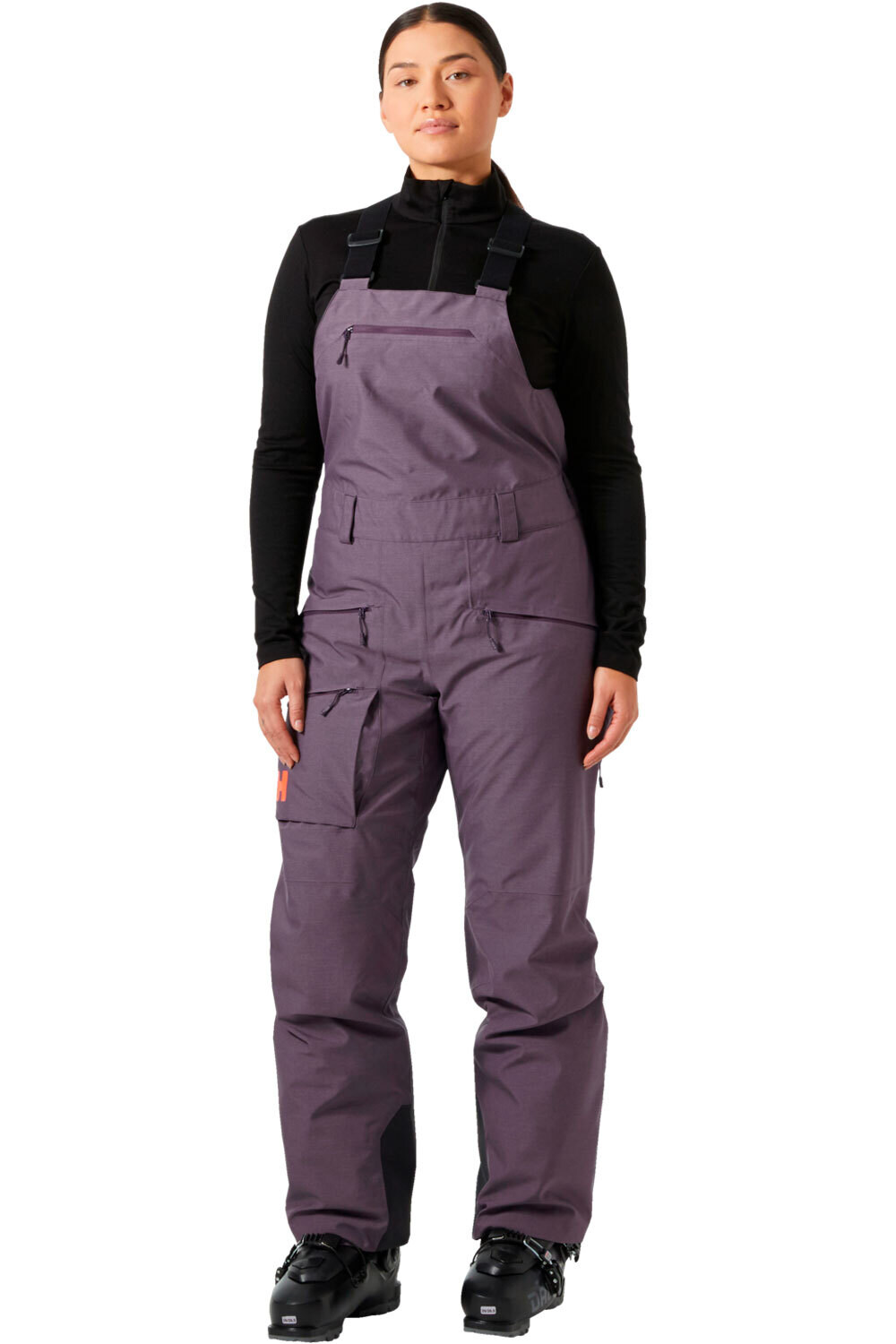 Helly Hansen pantalones esquí mujer W POWDERQUEEN BIB 2.0 PANT vista frontal