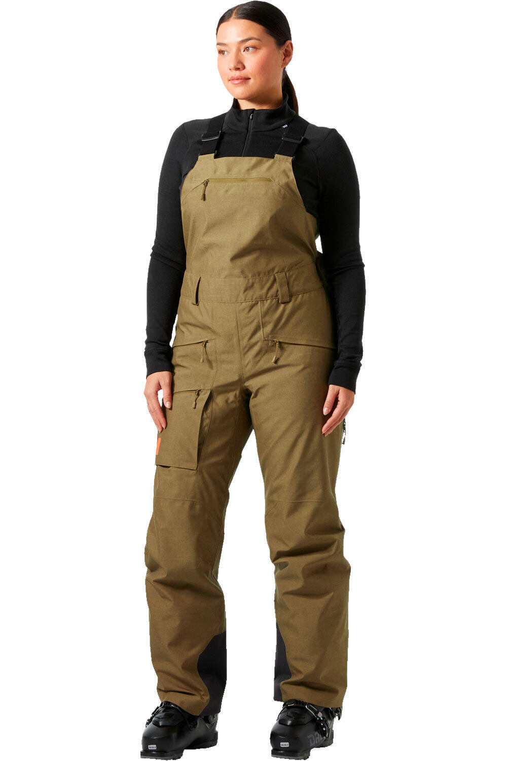 Helly Hansen pantalones esquí mujer W POWDERQUEEN BIB 2.0 PANT vista frontal