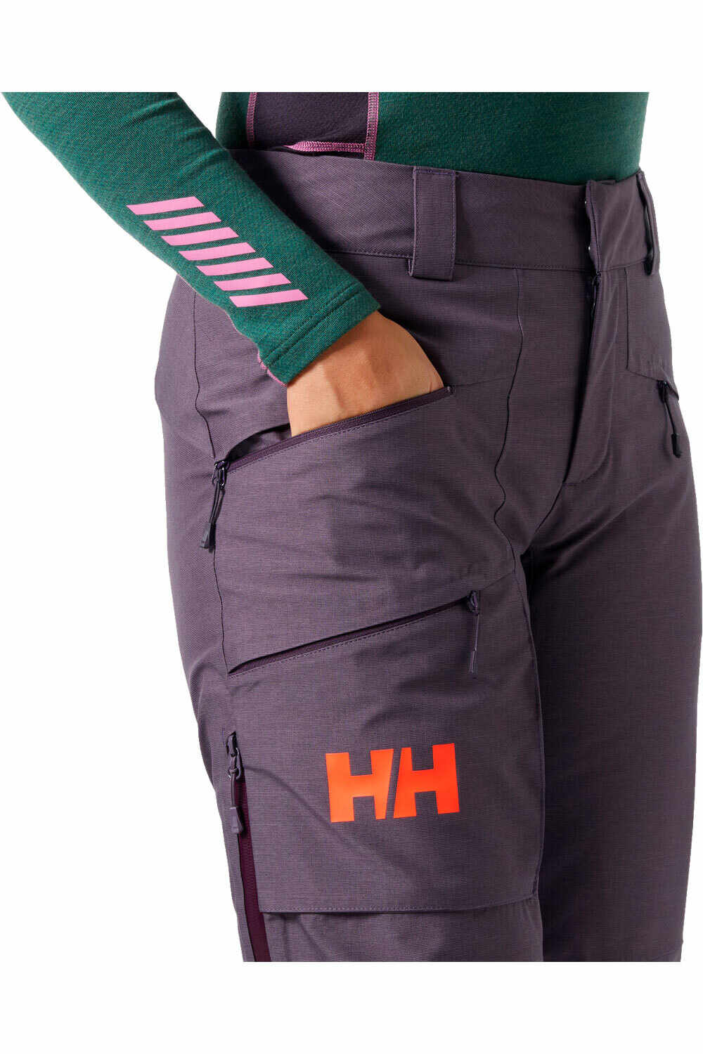 Helly Hansen pantalones esquí mujer W POWDERQUEEN PANT vista detalle