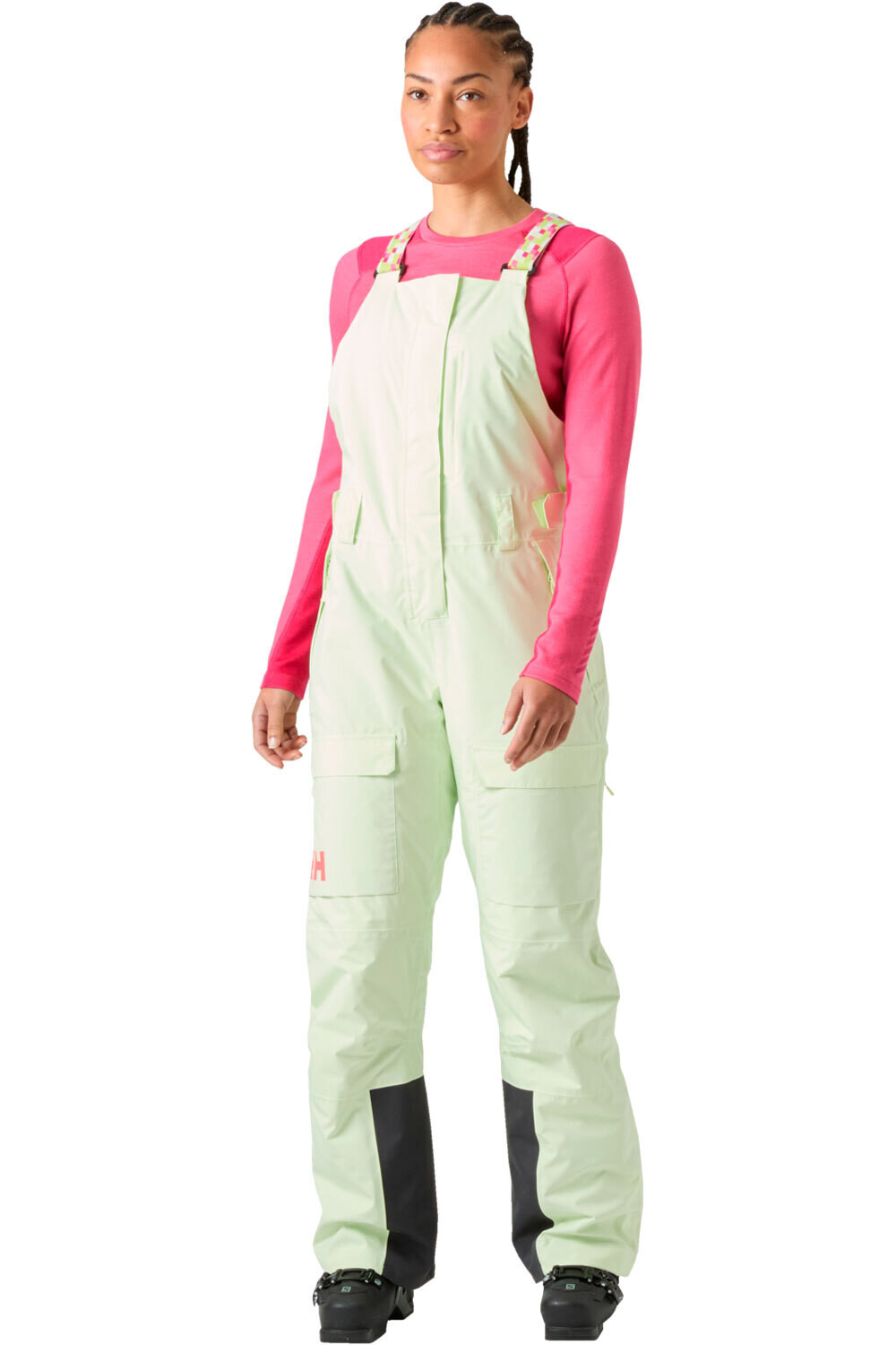 Helly Hansen pantalones esquí mujer W SWITCH CARGO BIB PANT vista frontal