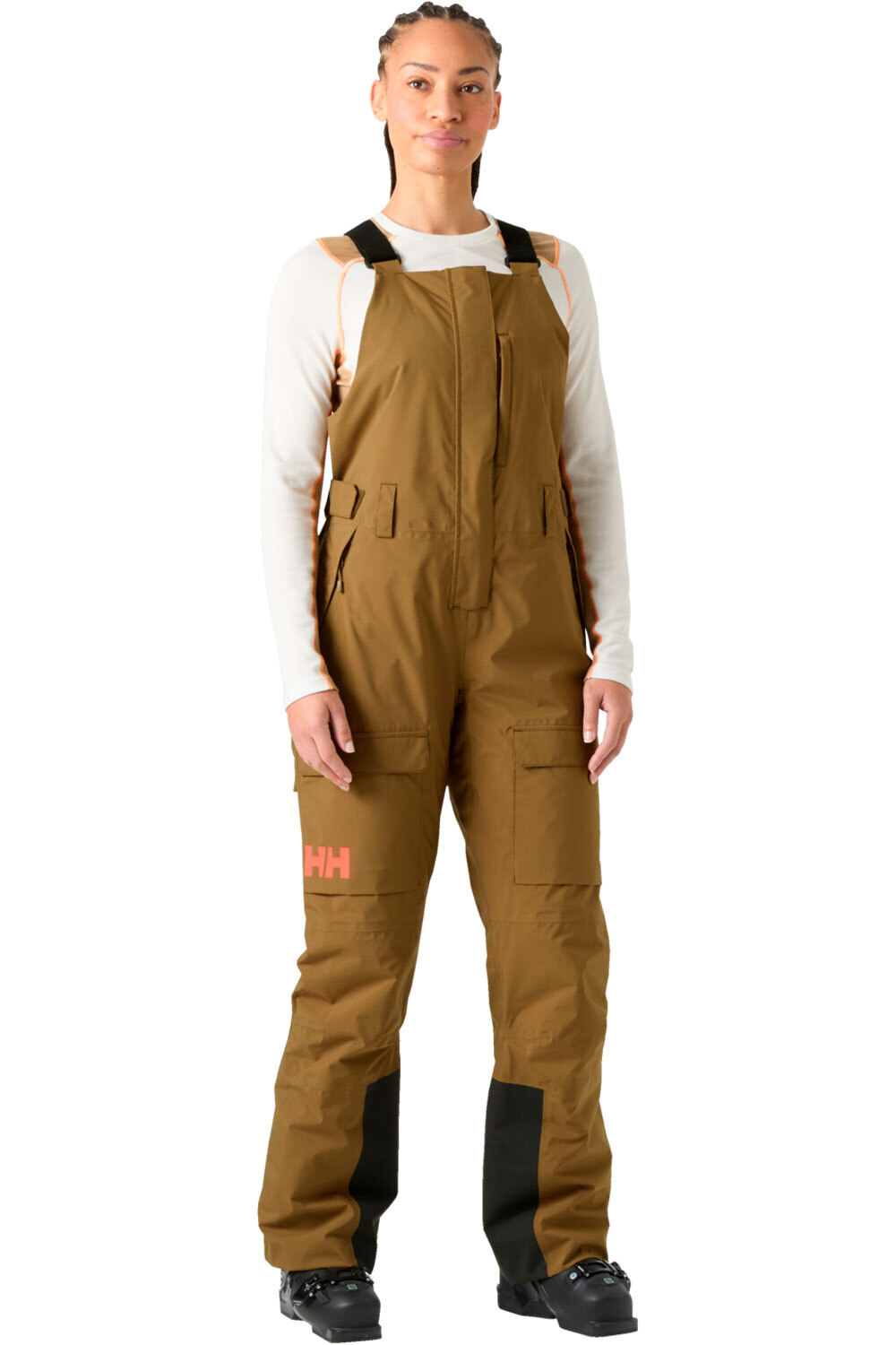 Helly Hansen pantalones esquí mujer W SWITCH CARGO BIB PANT vista frontal