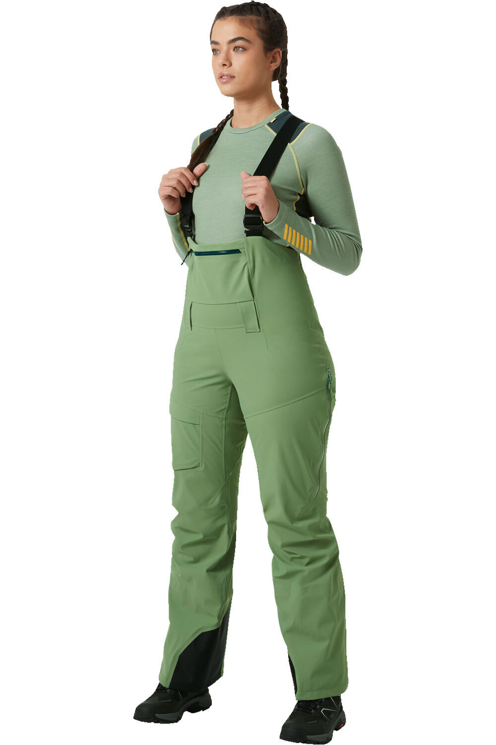 Helly Hansen pantalones esquí mujer W VERGLAS BC BIB PANT vista frontal