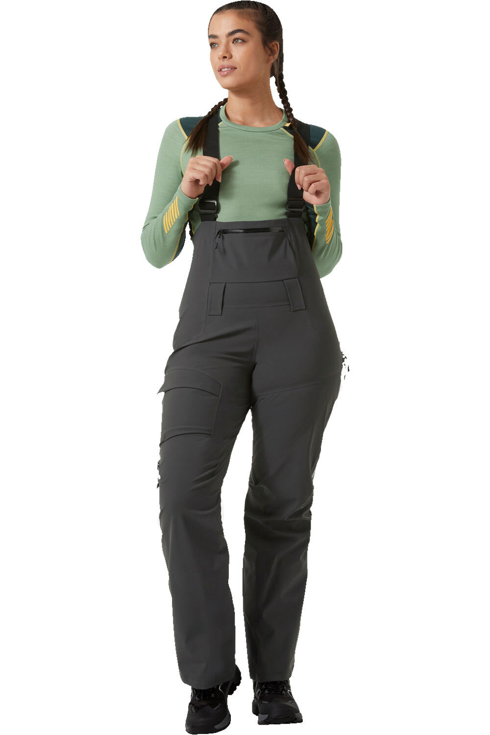 Helly Hansen pantalones esquí mujer W VERGLAS BC BIB PANT vista frontal