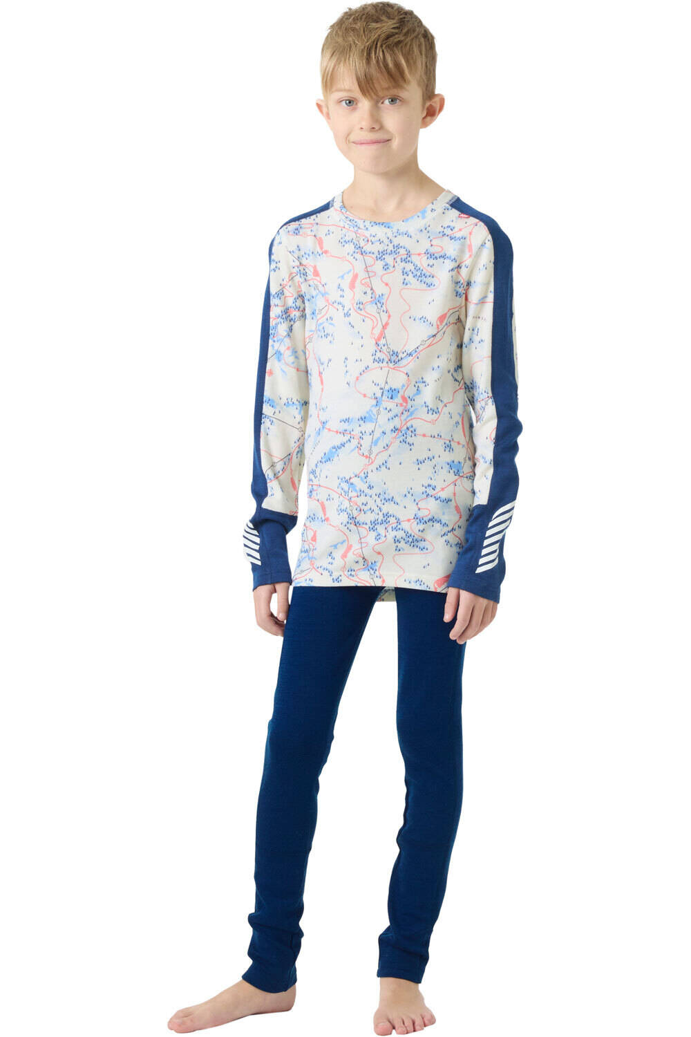 Helly Hansen ropa térmica niño JR GRAPHIC LIFA MERINO SET vista frontal