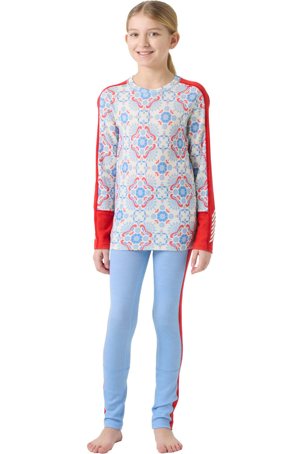 Helly Hansen ropa térmica niño JR GRAPHIC LIFA MERINO SET vista frontal