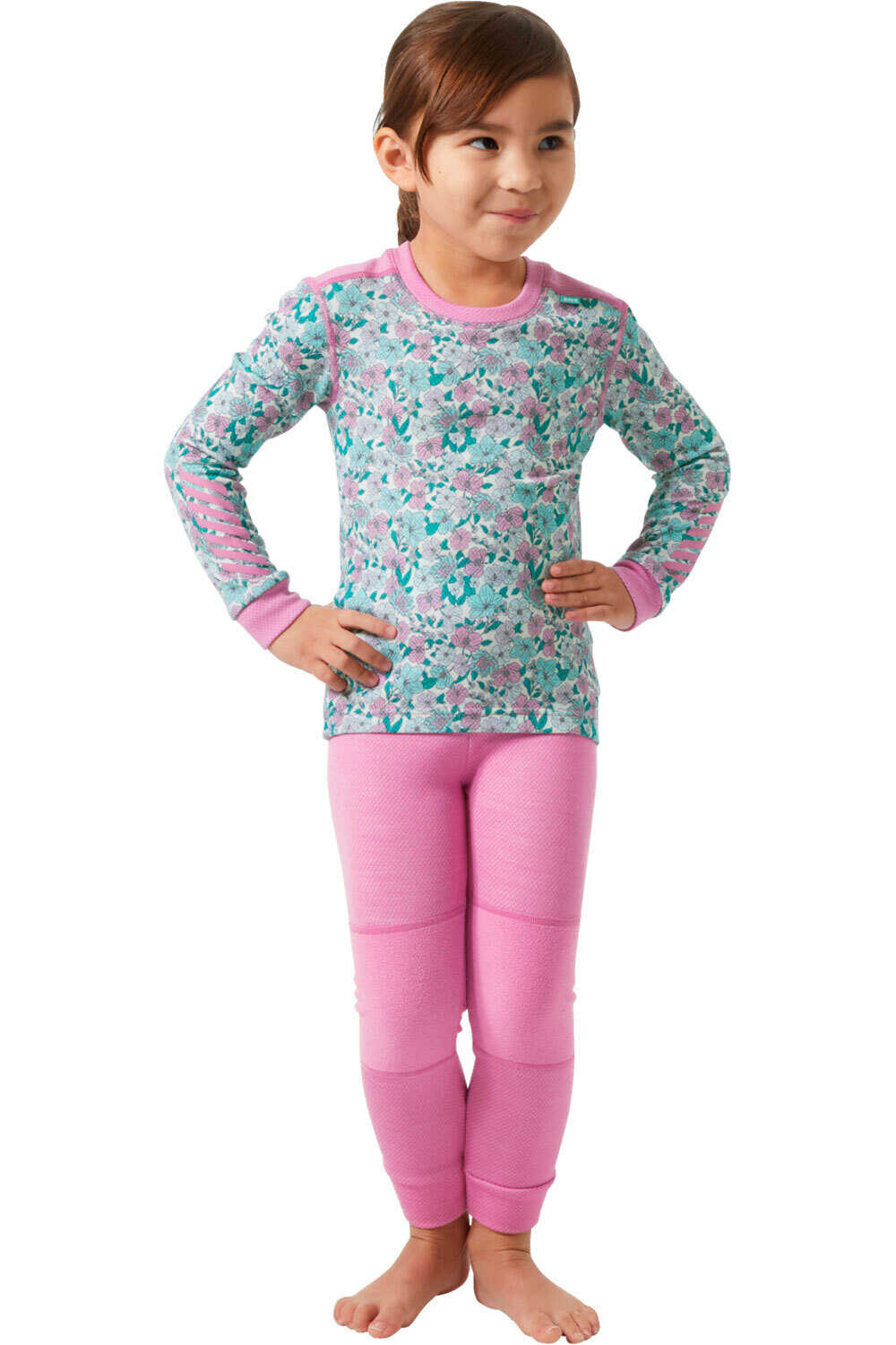 Helly Hansen ropa térmica niño K GRAPHIC LIFA MERINO SET vista frontal