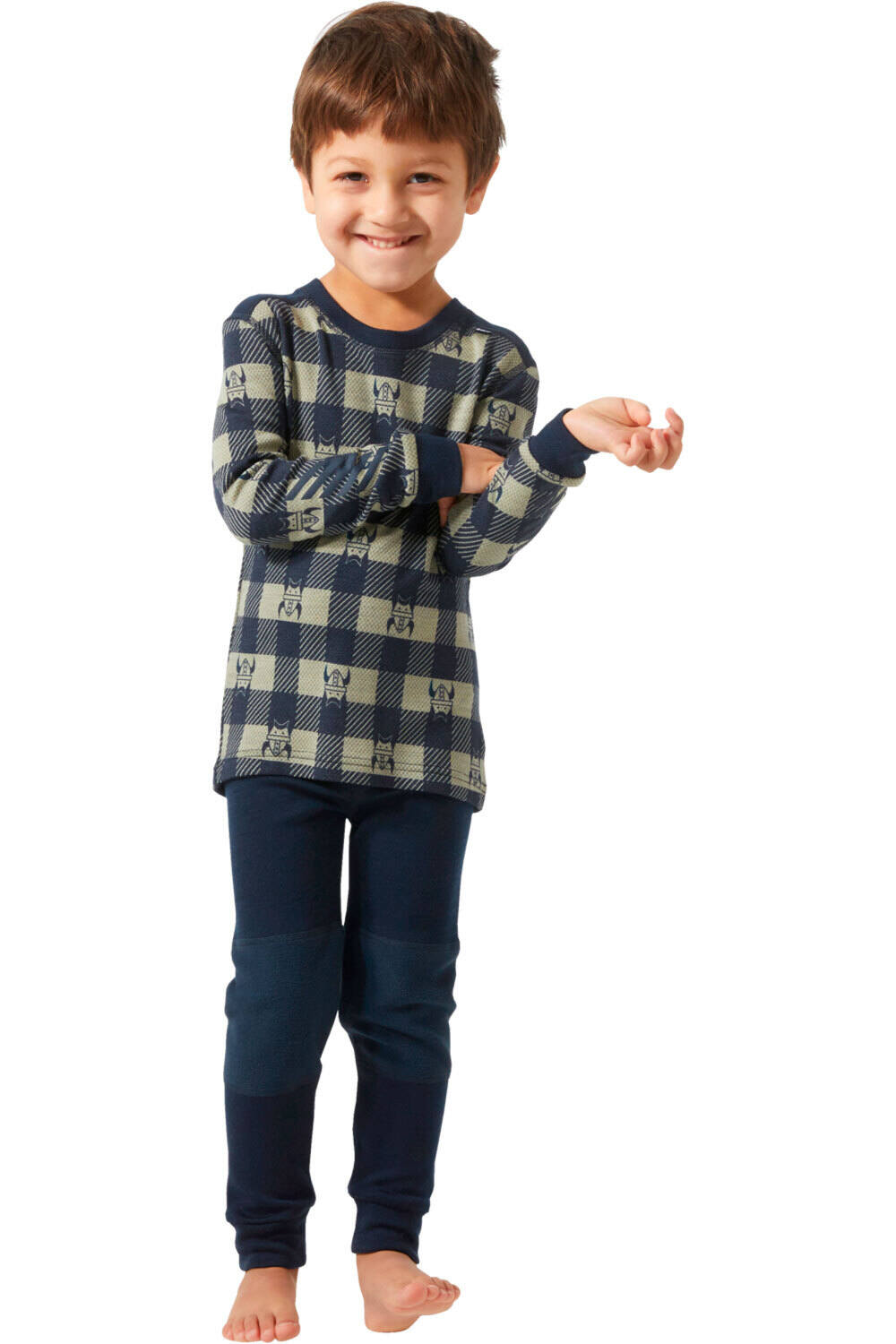 Helly Hansen ropa térmica niño K GRAPHIC LIFA MERINO SET vista frontal