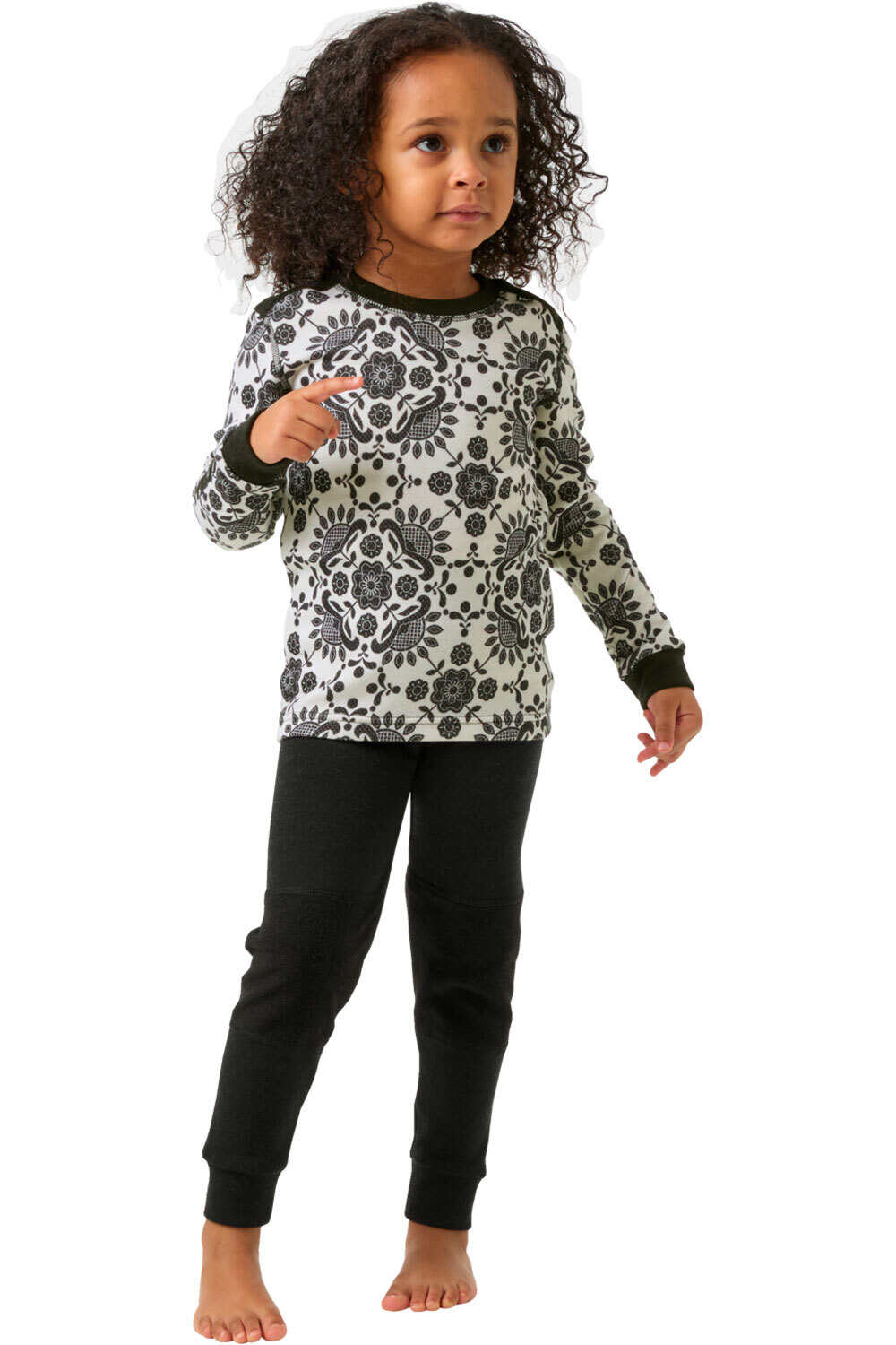 Helly Hansen ropa térmica niño K GRAPHIC LIFA MERINO SET vista frontal