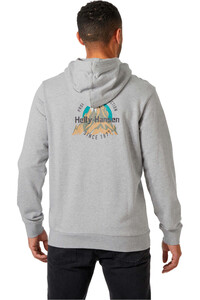 Helly Hansen sudadera hombre CORE GRAPHIC HOODIE vista trasera