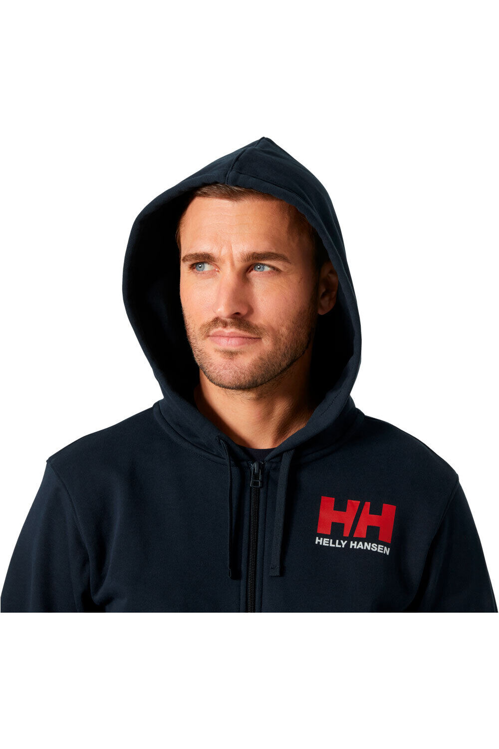 Helly Hansen sudadera hombre HH LOGO FZ HOODIE vista detalle