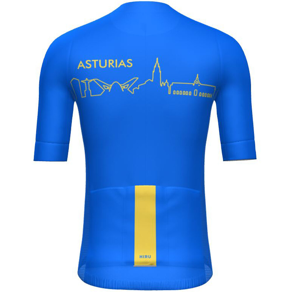 Hiru maillot manga corta hombre M CORE LITE JERSEY ASTURIAS vista trasera