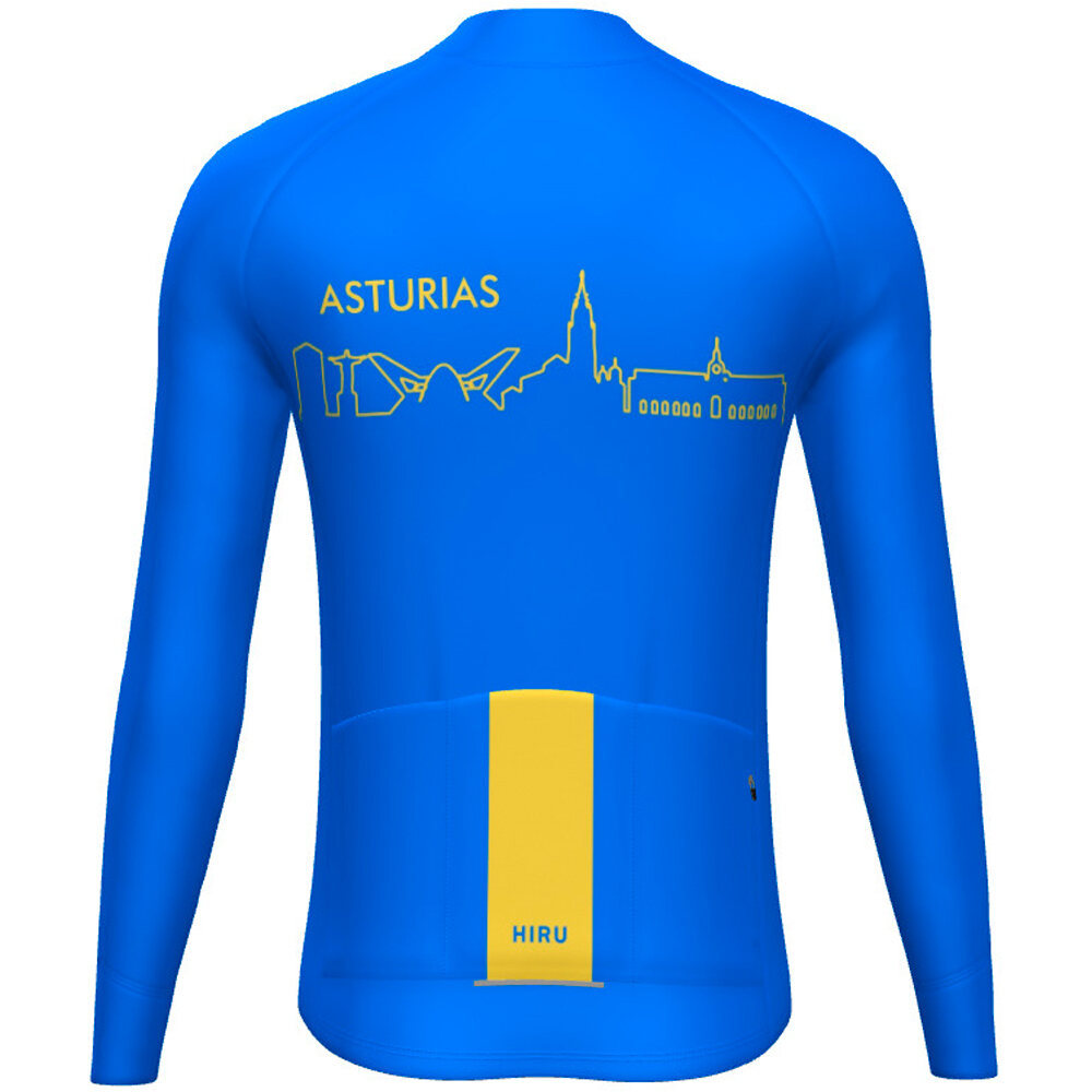 Hiru maillot manga larga hombre M CORE THERM LS JERSEY ASTURIAS vista trasera