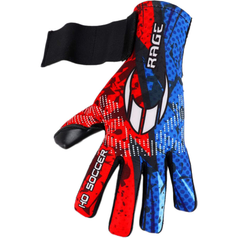 Ho Soccer guantes portero infantil RAGE PLUS ELECTRIC RED-BLUE 04