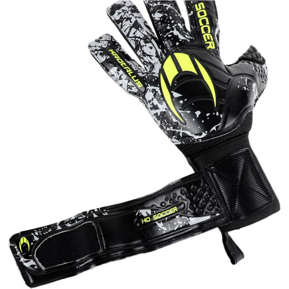 Ho Soccer guantes portero KROTALUS II NG HARDGROUND BLACK FURIOUS 03