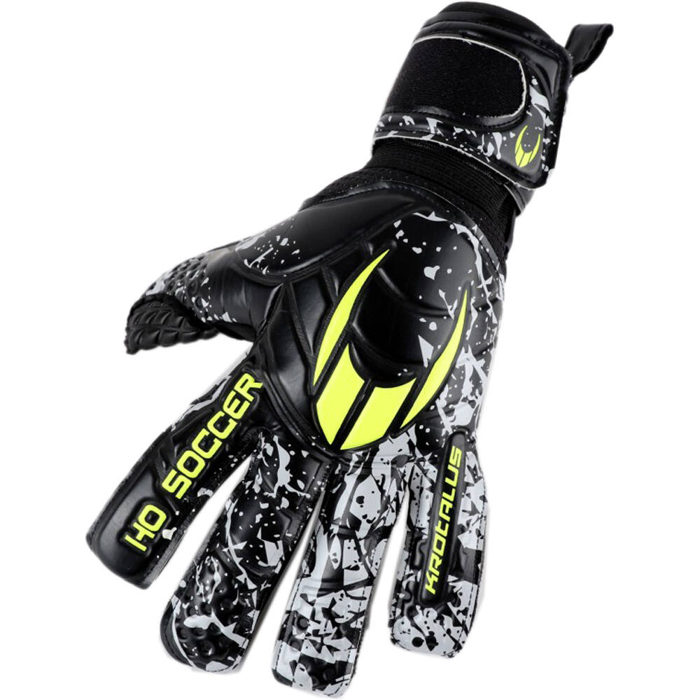 Ho Soccer guantes portero KROTALUS II NG HARDGROUND BLACK FURIOUS 05
