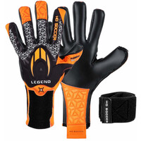 Ho Soccer guantes portero LEGEND III NG ORANGE SHADOW vista frontal