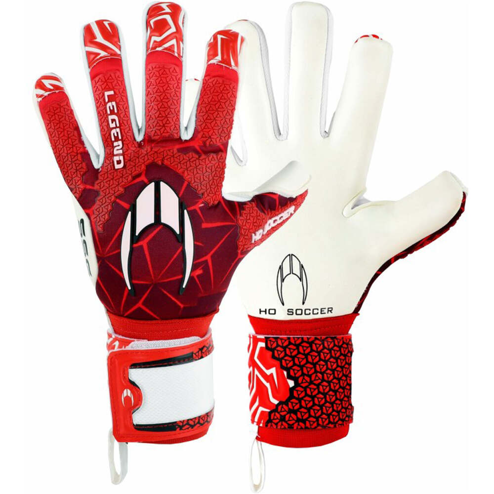 Ho Soccer guantes portero SSG LEGEND III RN RED SPARK vista frontal