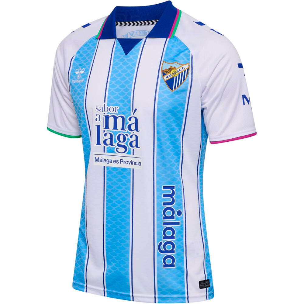 Hummel camiseta de fútbol oficiales MALAGA 27 HOME JERSEY S/S vista detalle