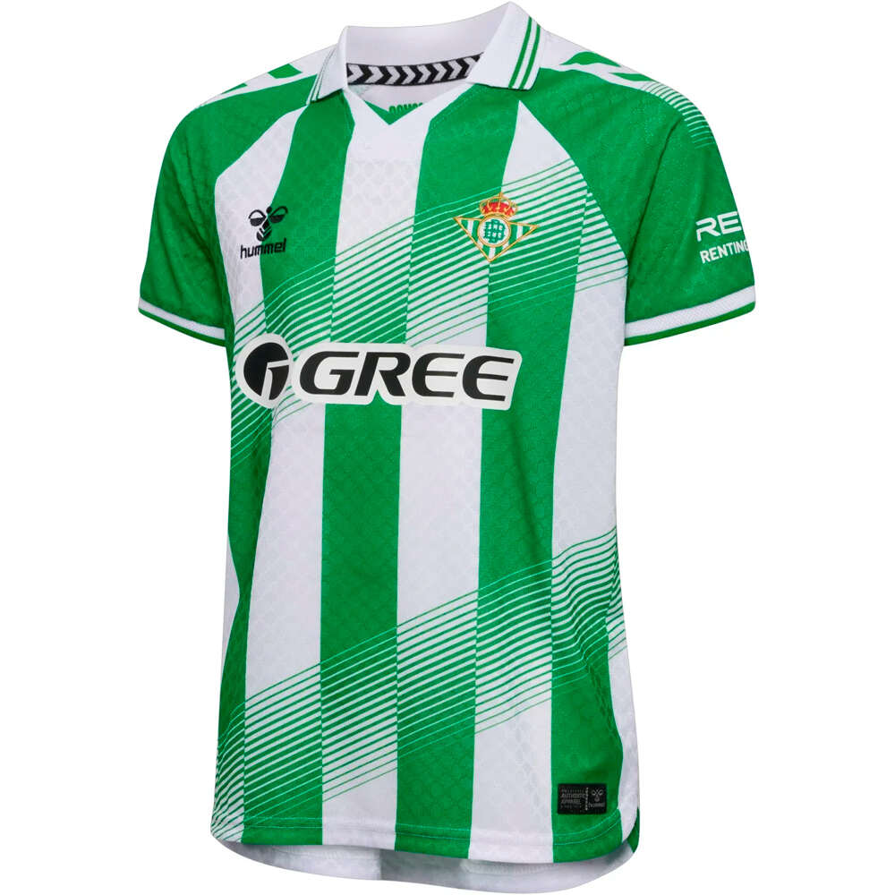 Hummel camiseta de fútbol oficiales niño BETIS 27 HOME JERSEY INF vista detalle