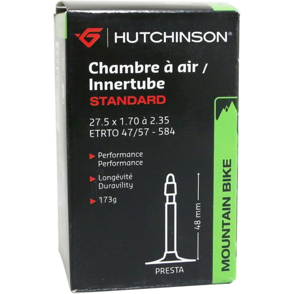 Hutchinson cámara bicicleta mtb 1 CAMAR HUTCHIN. 27.5x1.70-2.35PRESTA VALVU.48MM vista frontal