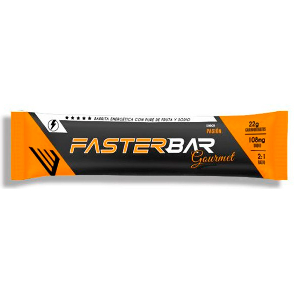 Infisport barritas energéticas FASTER BAR GOURMET Fruta de la pasin vista frontal