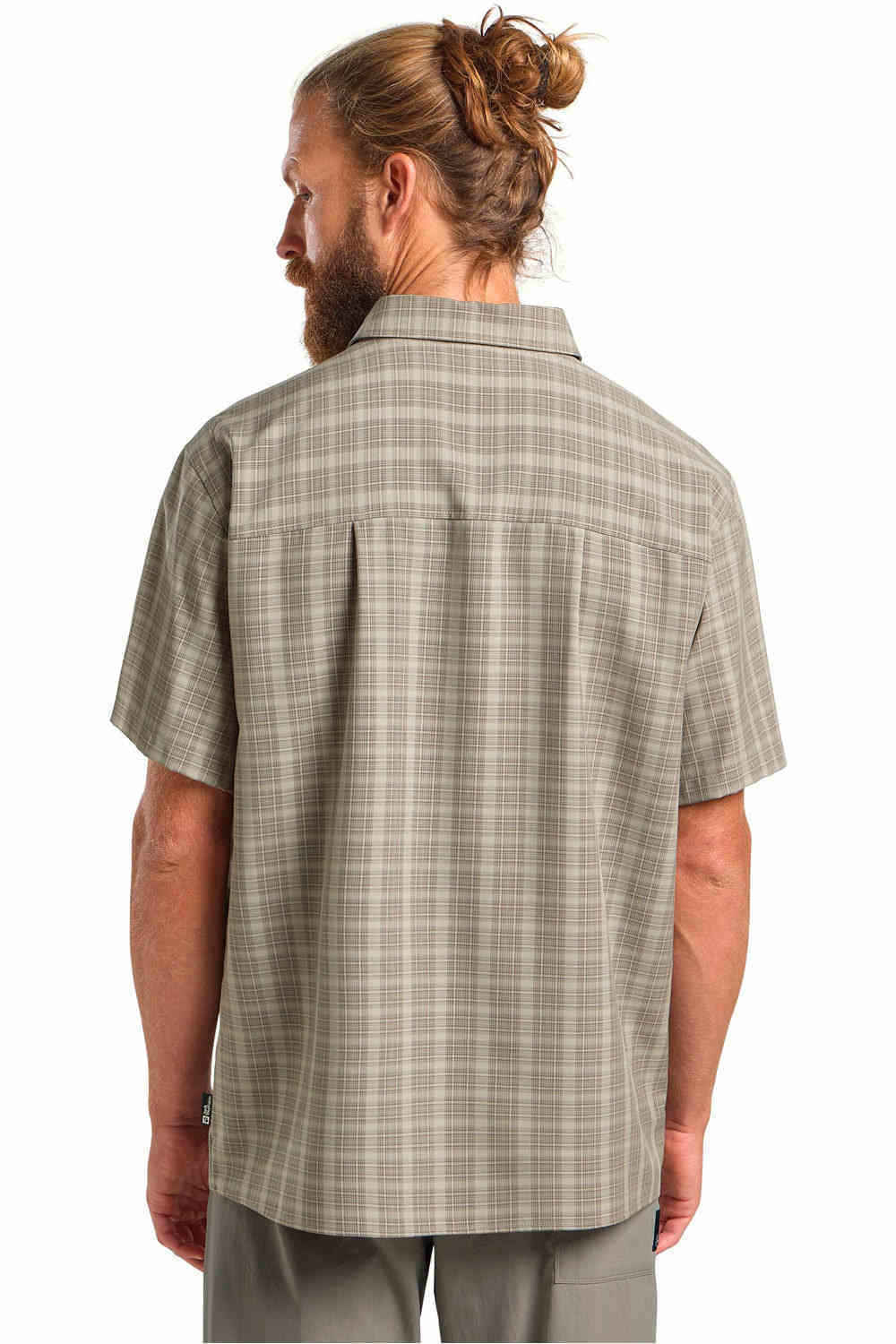 Jack Wolfskin camisa montaña manga corta hombre MESETA SHIRT M vista trasera