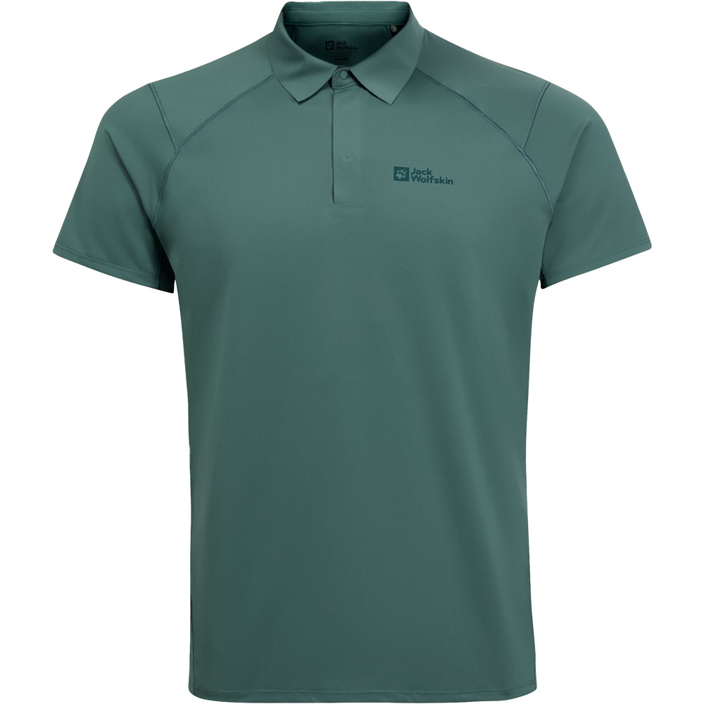Jack Wolfskin camiseta montaña manga corta hombre PRELIGHT CHILL POLO M 03