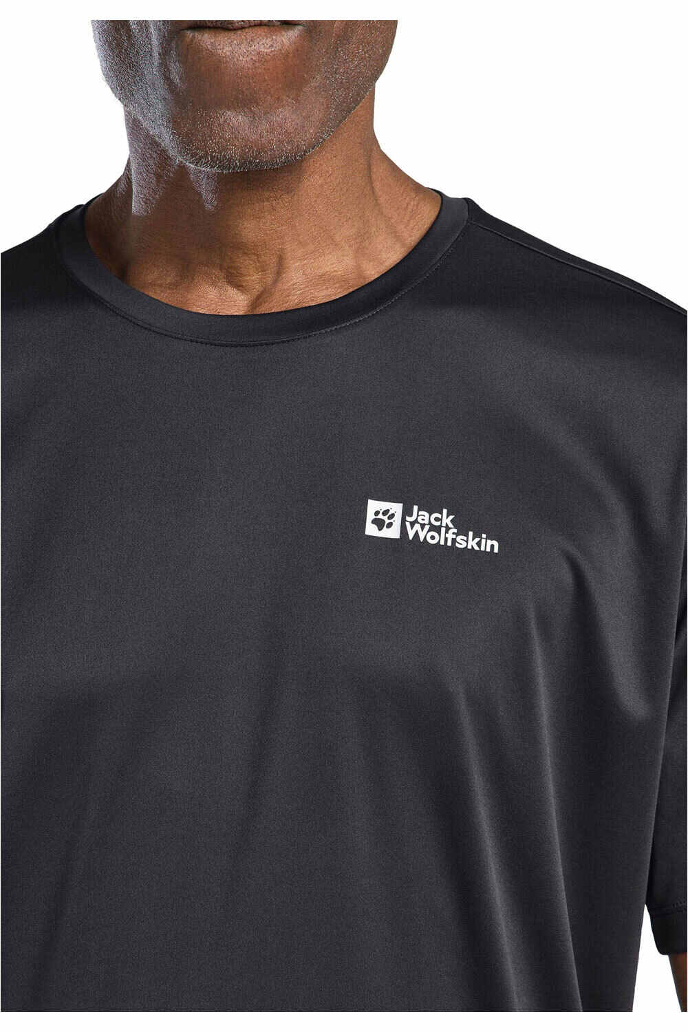 Jack Wolfskin camiseta montaña manga corta hombre TECH T M vista detalle