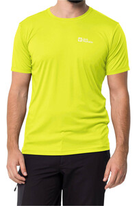 Jack Wolfskin camiseta montaña manga corta hombre TECH T M vista frontal