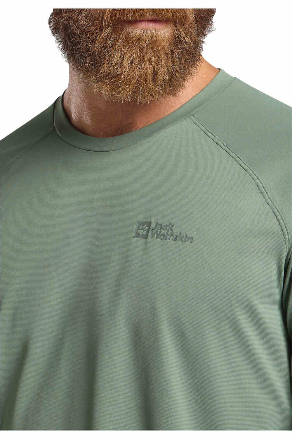 Jack Wolfskin camiseta montaña manga larga hombre PRELIGHT SWIFT LS M vista detalle