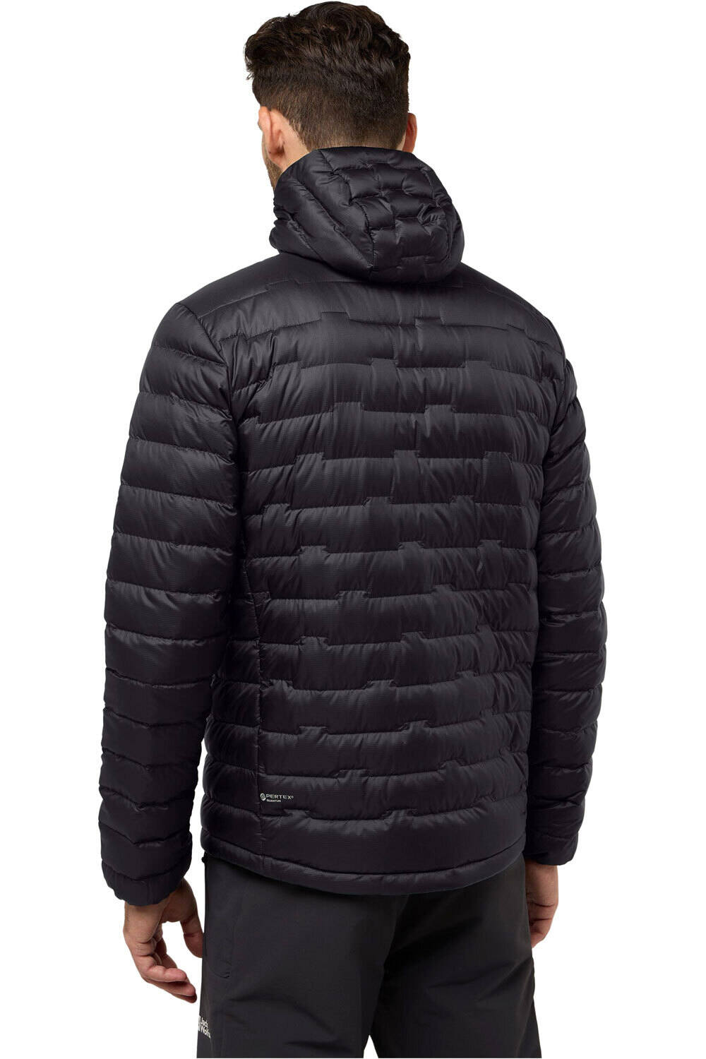 Jack Wolfskin chaqueta outdoor hombre PASSAMANI DOWN HOODY M RDS vista trasera