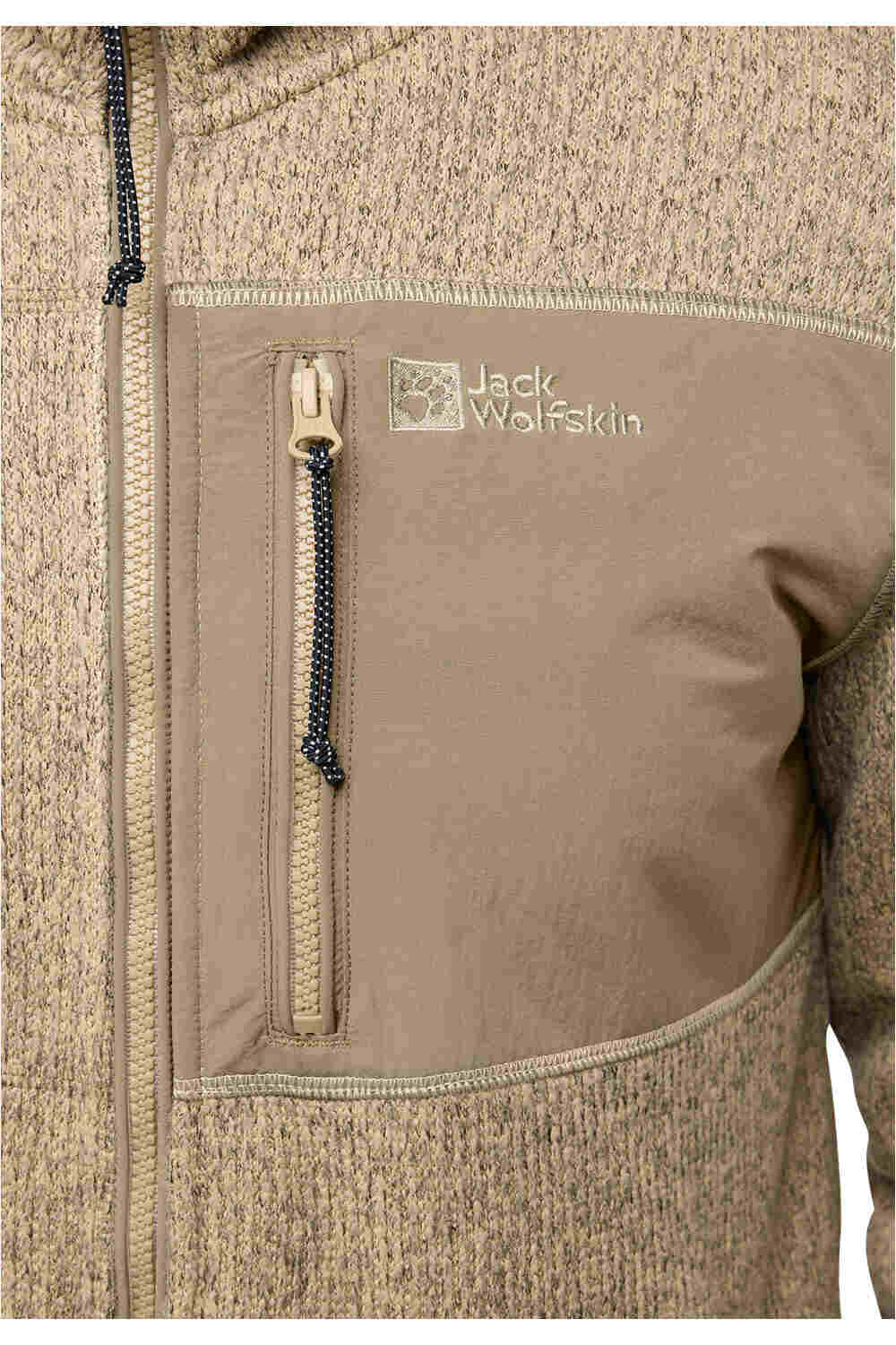 Jack Wolfskin forro polar hombre KAMINFEUER JKT M vista detalle