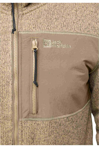 Jack Wolfskin forro polar hombre KAMINFEUER JKT M vista detalle