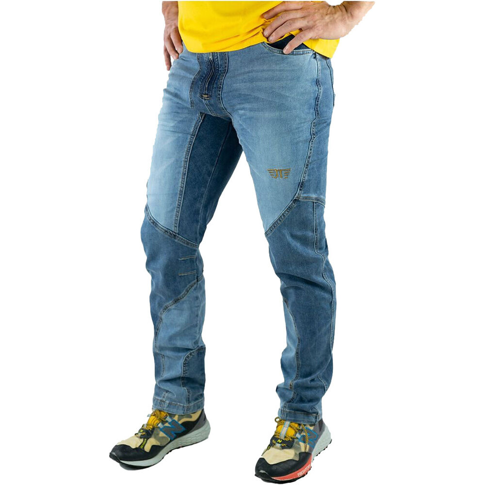 Jeanstrack pantalón montaña hombre GARBI JEANS climbing pant AZ vista detalle