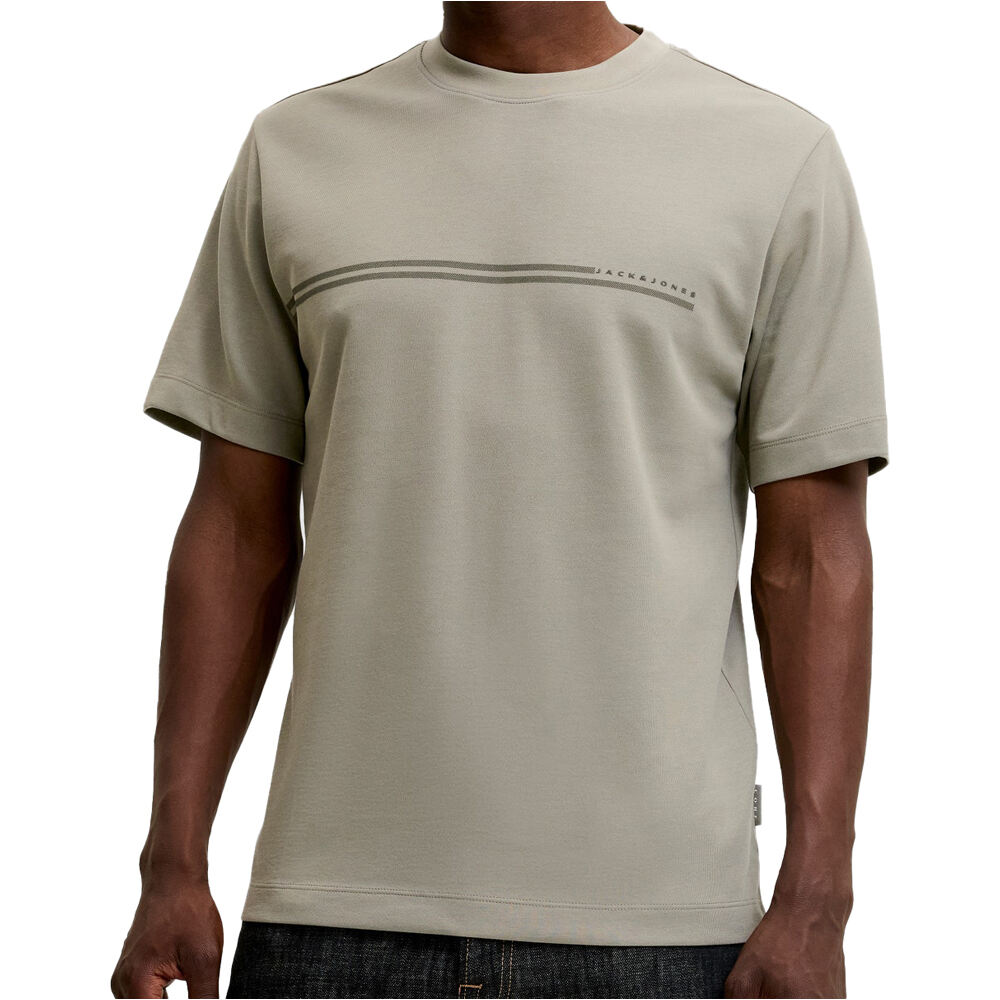 J&J camiseta manga corta hombre JCOFUSION CHEST BRAND TEE SS CREW NOOS vista frontal