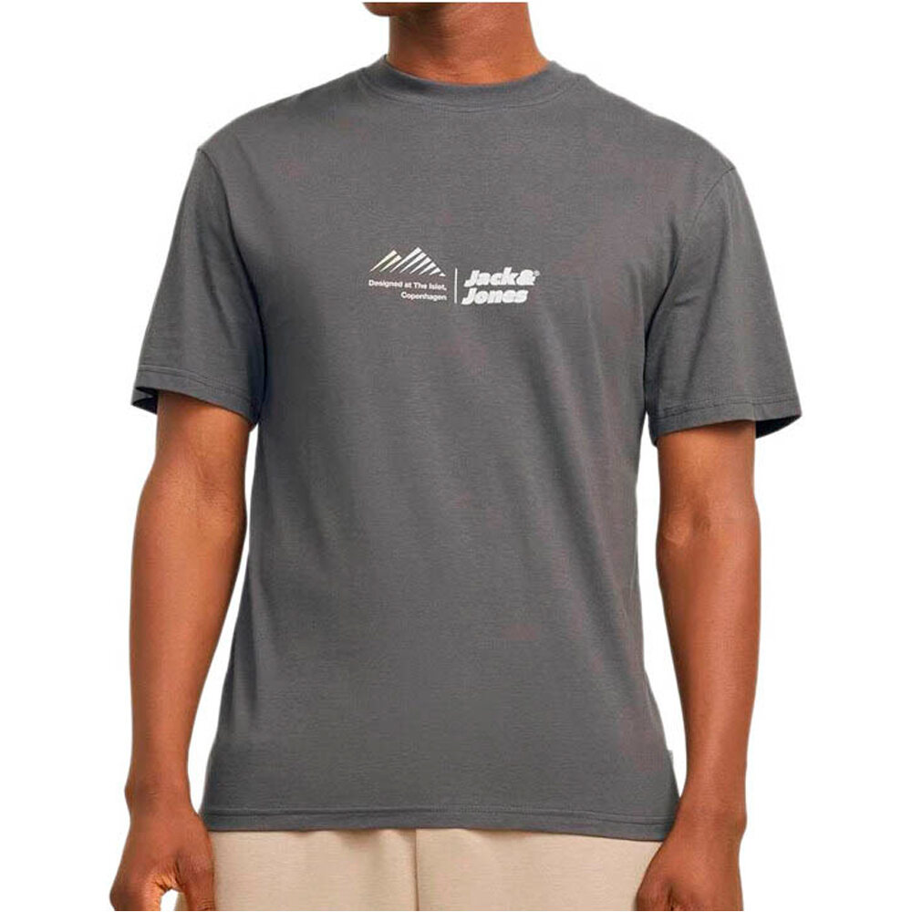 J&J camiseta manga corta hombre JCOLIMA LOGO TEE SS CREW NECK BF vista frontal