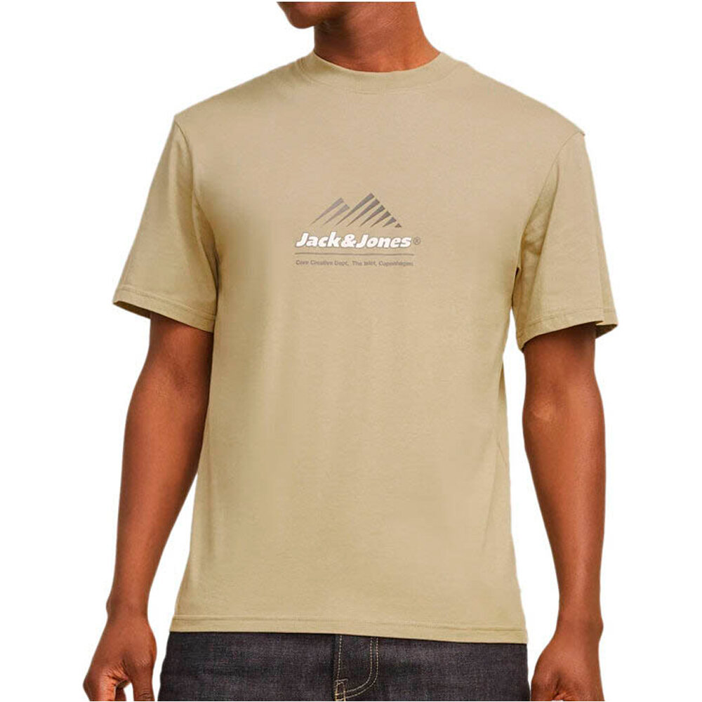 J&J camiseta manga corta hombre JCOLIMA LOGO TEE SS CREW NECK BF vista frontal