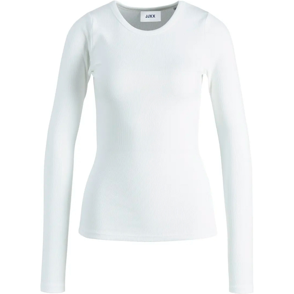 J&J camiseta manga larga mujer JXFREYA STR LS RIB TEE JRS NOOS vista frontal