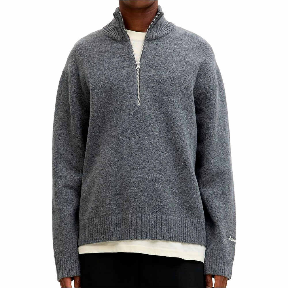 J&J jersey hombre JORNORREBRO KNIT HALF ZIP SN vista frontal