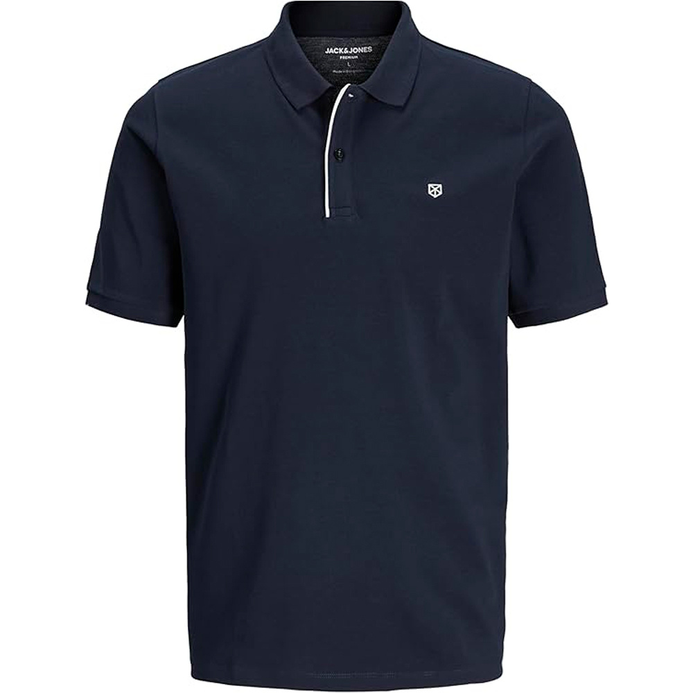 J&J polo manga corta hombre JPRBLASAINZ SS POLO vista frontal