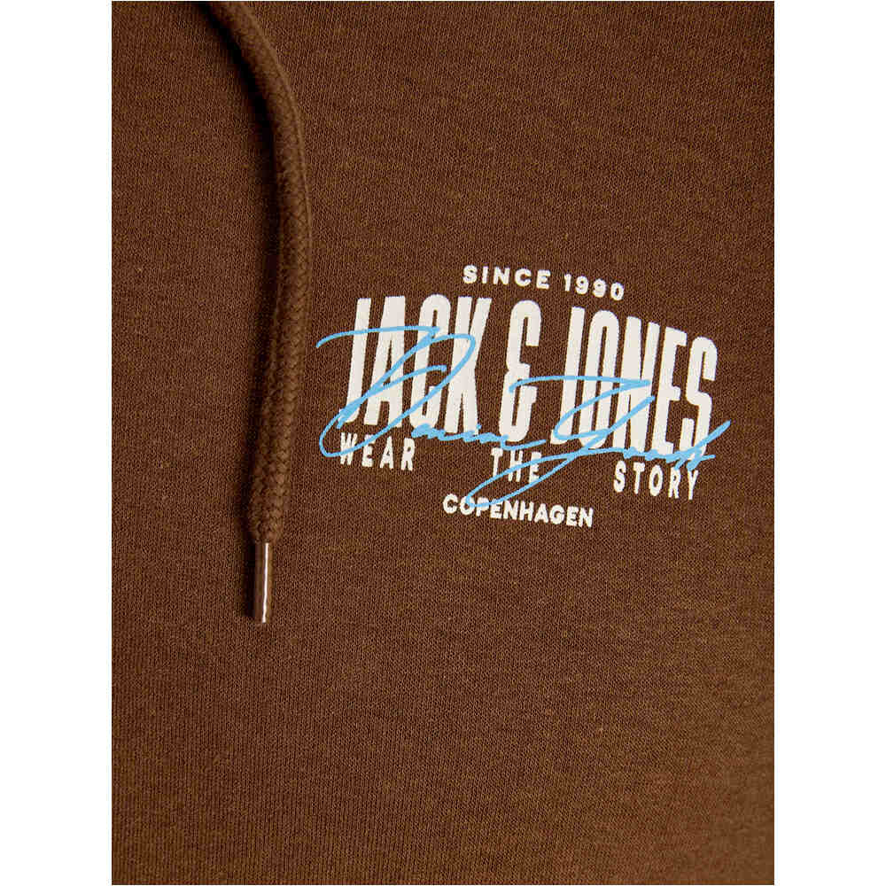 J&J sudadera hombre JJAERO SWEAT HOOD small print vista detalle
