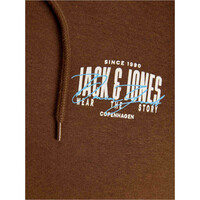 J&J sudadera hombre JJAERO SWEAT HOOD small print vista detalle