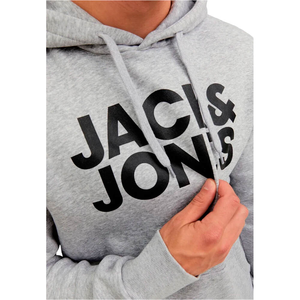 J&J sudadera hombre JJECORP LARGE PRINT LOGO S HOOD NOOS vista detalle